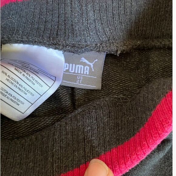 PUMA Kids | Gray | Toddler Girls Sweatpants - Picture 7 of 7